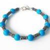 Turquoise bracelet - Design V - For Enhances expression and understanding