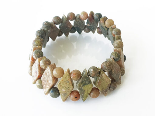 Unakite Beads Bracelet