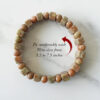 Unakite Bracelet - D1 - For balances emotions with spirituality