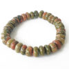 Unakite Elliptical Beads Bracelet - For togetherness