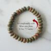 Unakite Elliptical Beads Bracelet - For togetherness