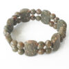 Unakite Round Bracelet - For attune to the healing and renewing energies of earth