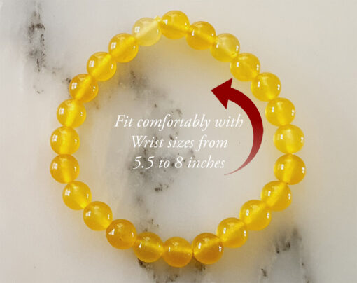 Yellow Agate Bracelet - To bring serenity, clarity, creativity and energy