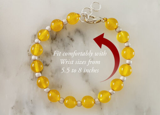 Yellow Agate Bracelet - To bring happiness, hope, clarity and creativity