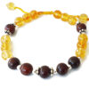 Yellow Citrine and Red Sandalwood Bracelet - To ward off the risk to injury or attack