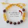 Yellow Citrine and Red Sandalwood Bracelet - To ward off the risk to injury or attack