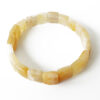 Yellow Jade Bracelet - Square Beads - To attract money and prosperity