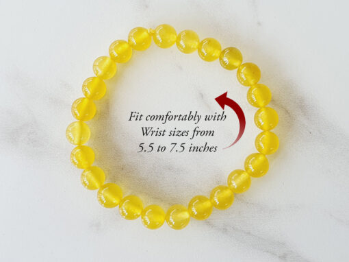 Yellow Jade Bracelet - To provide energy, stamina and attract happiness