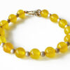 Yellow Jade Bracelet in Round Beads - To Attracts joy and happiness