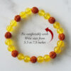 Yellow Jade and Rudraksha Bracelet - To Attracts joy and happiness