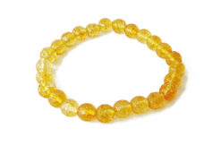 Yellow Citrine Faceted Bead Bracelet - To manifest goals and attracts abundance