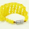 Yellow Agate Multi Beads Bracelet