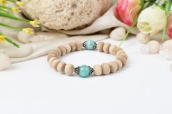 Amazonite and Tulsi beads Bracelet To Attracts new opportunities and prosperity