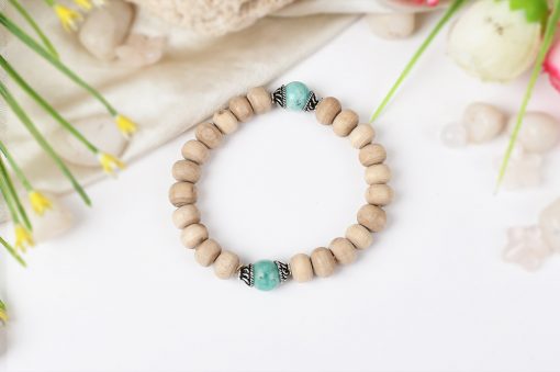 Amazonite and Tulsi beads Bracelet To Attracts new opportunities and prosperity