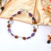 Amethyst and Rudraksha Bracelet