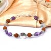 Amethyst and Rudraksha Bracelet