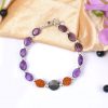 Amethyst and Rudraksha Bracelet