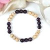 Amethyst and Tulsi beads Bracelet to enhance intuition