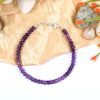 Amethyst Faceted Bead Bracelet - For spirituality and contentment