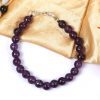 Amethyst Faceted Bead Bracelet - For spirituality and contentment