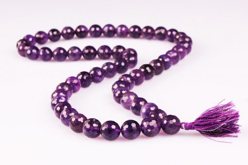 Amethyst Faceted Necklace - 12mm