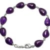 Amethyst Pear Shape Bracelet - For inspire creativity and encourage peace and stability