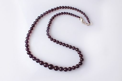 Amethyst Round Necklace - To absorb negative energy while emitting positive energy