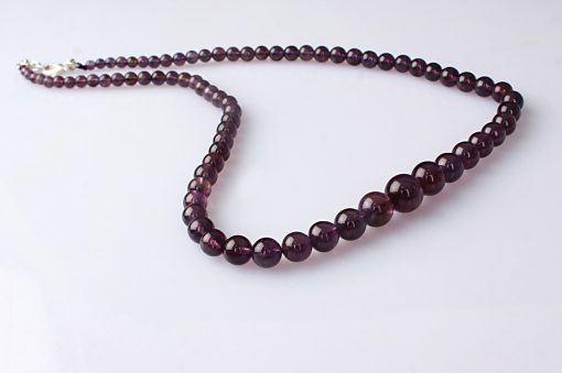 Amethyst Round Necklace - To absorb negative energy while emitting positive energy