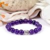 Amethyst with Buddha Bracelet - To enhance intuition and inspire creativity