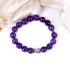 Amethyst with Buddha Bracelet - To enhance intuition and inspire creativity