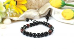 Black Agate and Red sandalwood Bracelets To Brings good luck and divine grace