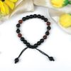 Black Agate and Red sandalwood Bracelets To Brings good luck and divine grace