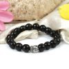 Black Agate with Buddha Bracelet To Brings good luck and tranquility