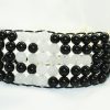 Black and White Agate Multi Beads Bracelet