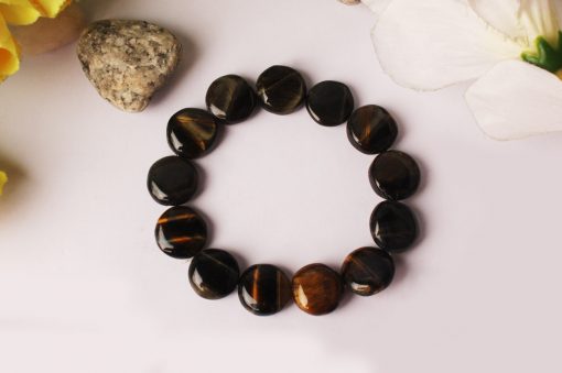 Black Tiger Eye Round Bracelet