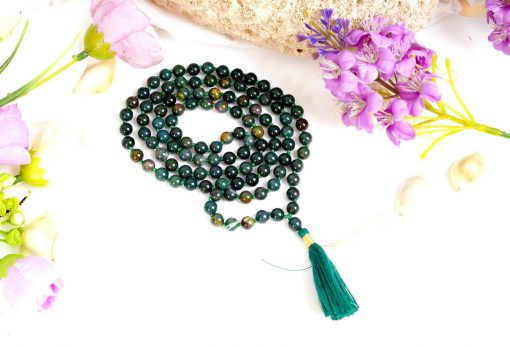 Bloodstone Necklace Mala For purification and manifestation