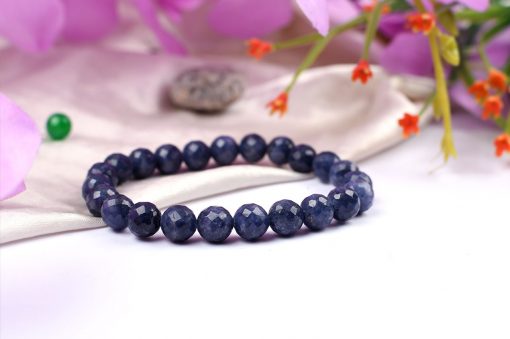 Blue Sapphire faceted Bracelet - 8mm