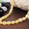 Calsite Oval Necklace Mala To enhance self-worth