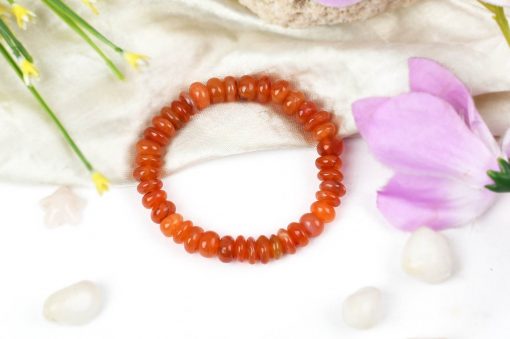 Carnelian Bracelet - Elliptical Beads - For self-worth and satisfaction