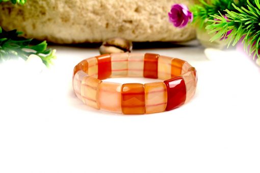 Carnelian Bracelet - Faceted Beads - For Sacral Chakra