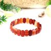 Carnelian Bracelet - Faceted Beads - For protection and self-worth