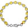 Citrine Faceted Bead Bracelet - To manifest your goals and attracts abundance