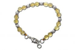 Citrine Round Bracelet - D1 - To ward off the risk to injury or attack