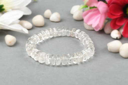 Crystal Bracelet - Elliptical Beads - For harmonize the aura and remove negative energy