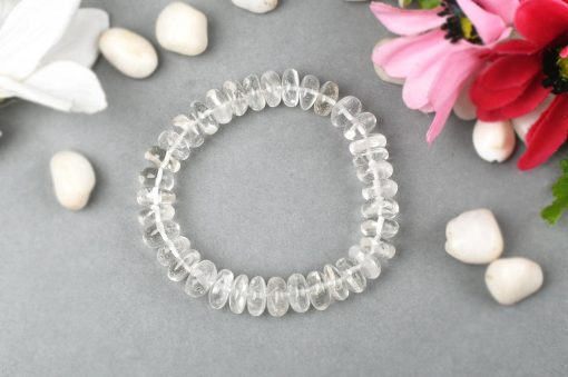 Crystal Bracelet - Elliptical Beads - For harmonize the aura and remove negative energy