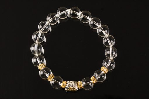 Crystal Buddha Bracelet for harmonize the aura around us and remove negative energy