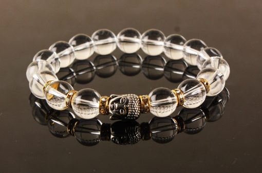 Crystal Buddha Bracelet for harmonize the aura around us and remove negative energy