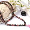 Dark Pink Opal Necklace Mala