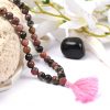 Dark Pink Opal Necklace Mala