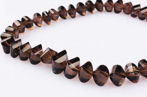 Smoky Quartz Faceted Beads Necklace - For alleviating panic attacks, anxiety, and nightmares